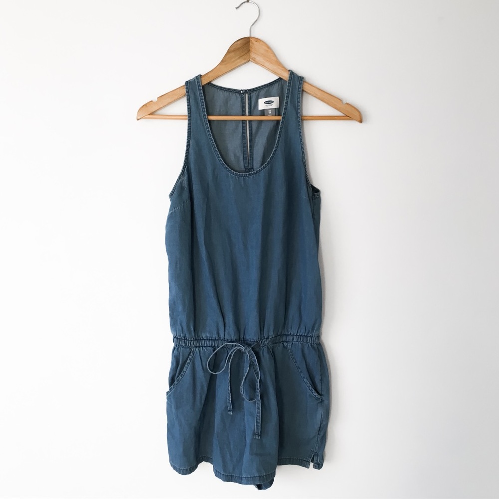 Old Navy Chambray Sleeveless Romper